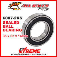 All Balls 6007-2RS 35x62x14mm Sealed Ball Bearing ABEC-3 Triple Lip Seal