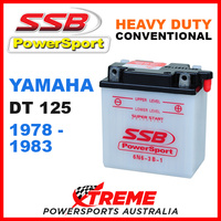 SSB POWERSPORT 6V MX HEAVY DUTY BATTERY YAMAHA DT125 DT 125 1978-1983 6N6-3B-1