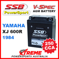 SSB 12V V-SPEC DRY CELL 250 CCA AGM BATTERY YAMAHA XJ600R XJ 600R 1984