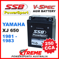 SSB 12V V-SPEC DRY CELL 250 CCA AGM BATTERY YAMAHA XJ650 XJ 650 1981-1983