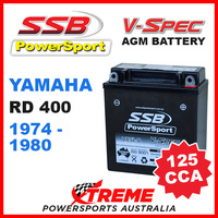 SSB 12V V-SPEC DRY CELL 125 CCA AGM BATTERY YAMAHA RD400 RD 400 1974-1980