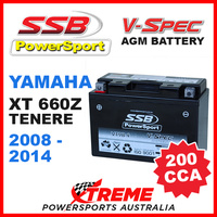 SSB 12V V-SPEC DRY CELL 200 CCA AGM BATTERY YAMAHA XT660Z TENERE 2008-2014