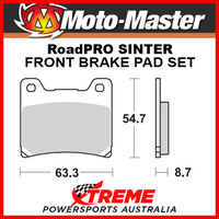 Moto-Master Yamaha XV1000 Virago 1986-1997 RoadPRO Sintered Front Brake Pad 401801