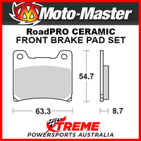 Moto-Master Yamaha XV1000 Virago 1986-1997 RoadPRO Ceramic Front Brake Pad 401804