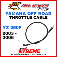 ALL BALLS 45-1176 MX YAMAHA THROTTLE CABLE YZ250F YZF250 2003-2006 OFF ROAD