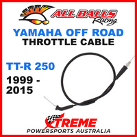 ALL BALLS 45-1180 MX YAMAHA THROTTLE CABLE TT-R250 TTR250 1999-2015 OFF ROAD