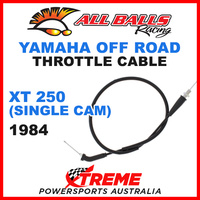 ALL BALLS 45-1180 MX YAMAHA THROTTLE CABLE XT250 XT 250 SINGLE CAM 1984 OFF ROAD