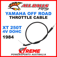 ALL BALLS 45-1180 MX YAMAHA THROTTLE CABLE XT250T XT 250T 4v DOHC 1984 OFF ROAD