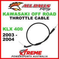 ALL BALLS 45-1183 KAWASAKI THROTTLE CABLE KLX400 KLX 400 2003-2004 DIRT BIKE