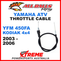 ALL BALLS 45-1190 YAMAHA THROTTLE CABLE YFM450FA YFM 450FA KODIAK 4X4 2003-2006