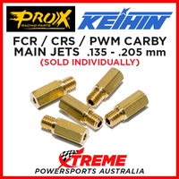 Pro-X Keihin Main Jet .135-.205 FCR CRS PWM Carby Carburettor MX Motorcycle