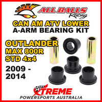 50-1126 Can Am ATV Outlander Max 800R STD 4X4 2009-2014 Lower A-Arm Bearing Kit