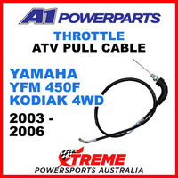 A1 Powerparts Yamaha YFM450F Kodiak 4WD 2003-2006 Throttle Pull Cable 51-282-10