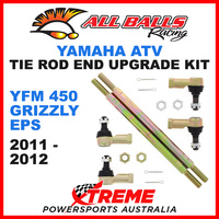 All Balls 52-1032 Yamaha YFM 450 Grizzly EPS 2011-2012 Tie Rod End Upgrade Kit