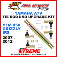 All Balls 52-1032 Yamaha YFM 450 Grizzly IRS 2007-2012 Tie Rod End Upgrade Kit