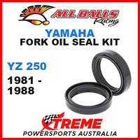 All Balls 55-122 Yamaha YZ250 YZ 250 1981-1988 Fork Oil Seal Kit 43x55x10.5