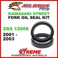 All Balls 55-123 Kawasaki ZRX1200S ZRX 1200S 2001-2003 Fork Oil Seal Kit 43x55x9.5/10