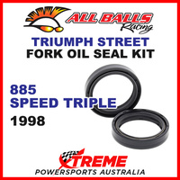 All Balls 55-124 Triumph 885 Speed Triple 1998 Fork Oil Seal Kit 45x57x11