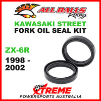 All Balls 55-125 Kawasaki ZX-6R ZX6R 1998-2002 Fork Oil Seal Kit 46x58x10.5