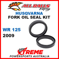 All Balls 55-130 Husqvarna WR125 WR 125 2009 Fork Oil Seal Kit 50x63x11