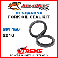 All Balls 55-132 Husqvarna SM450 SM 450 2010 Fork Oil Seal Kit 48x58.2x8.5/10.5