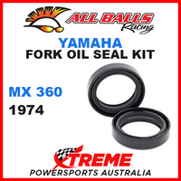 All Balls 55-133 Yamaha MX360 MX 360 1974 Fork Oil Seal Kit 34x46x10.5