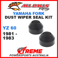 All Balls 57-133 Yamaha YZ60 YZ 60 1981-1983 Fork Dust Wiper Seal Kit