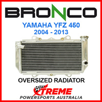 Psychic/Bronco YAMAHA YFZ450 YFZ 450 2004-2013 Core 95mm OVERSIZED Single Aluminium Radiator