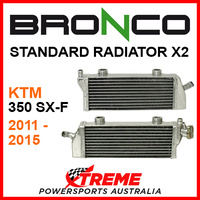 Psychic/Bronco KTM 350 SX-F 350SXF 2011-2015 STANDARD Dual Radiator