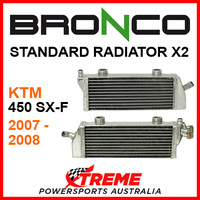 Psychic/Bronco KTM 450 SX-F 450 SXF 2007-2008 STANDARD Dual Radiator