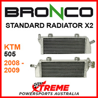 Psychic/Bronco KTM 505XC-F 505XCF 2008-2009 STANDARD Dual Radiator