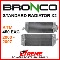 Psychic/Bronco KTM 450XC-W 450 XC-W 2003-2007 STANDARD Dual Radiator