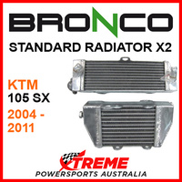 Psychic/Bronco KTM 105SX 105 SX 2004-2011 STANDARD Dual Radiator