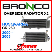 Psychic/Bronco HUSQVARNA CR250 CR 250 2000-2005 OVERSIZED Dual Radiator