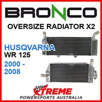 Psychic/Bronco HUSQVARNA WR125 WR 125 2000-2008 OVERSIZED Dual Radiator