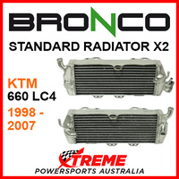 Psychic/Bronco KTM 660 LC4 660LC4 1998-2007 STANDARD Dual Radiator