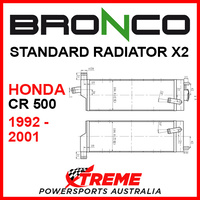 Psychic/Bronco HONDA CR500 CR 500 1992-2001 STANDARD Dual Radiator