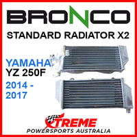 Psychic/Bronco YAMAHA YZ250F YZ 250F 2014-2017 STANDARD Dual Radiator