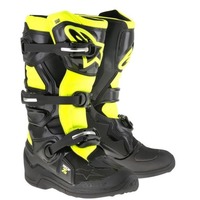 Tech 7S Youth Boot Black Fluro Yellow Size 6