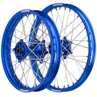 Axiom 21/18 Blue/Blue Wheel Set w/ Blue Nipples for Honda CRF250R 2014-2024