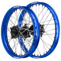 Axiom 21/18 Blue/Black Wheel Set w/ Black Nipples for Honda CRF250R 2014-2024