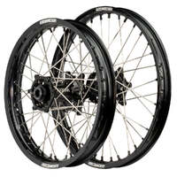 Axiom 21/18 Black/Black Wheel Set w/ Black Nipples for KTM 125 EXC 2003-2017