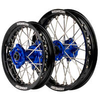 Axiom 12/10 Black/Blue Wheel Set for Gas-Gas MC65 2021-2023