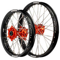 Axiom 17/14 Black/Orange Wheel Set for Gas-Gas MC85 2021-2024