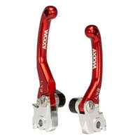 Axiom Red Brake & Clutch Flex Pivot Lever Set for GasGas EX250 2022-2024