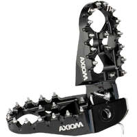 Axiom 57mm Black Alloy Footpegs for Honda CR250R 2002-2007