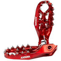 Axiom 57mm Red Alloy Footpegs for GasGas EC350F 2024-2024