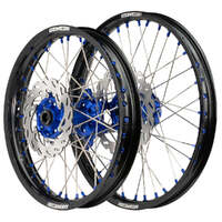 Axiom 19/16 Black/Blue Wheels Set + Discs for Yamaha YZ85 2002-2024