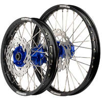 Axiom 19/16 Black/Blue Wheels Set + Discs for Suzuki RM85 2005-2024