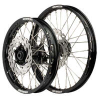 Axiom 21/19 Black/Black Wheels Set + Discs for Honda CR250R 2002-2007